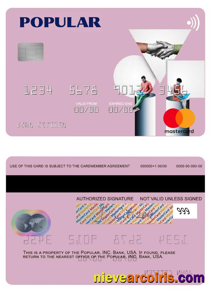 USA Popular, Inc. Bank mastercard